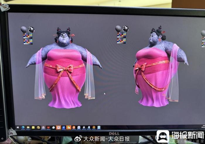 《哪吒2》中的石矶娘娘3D形象