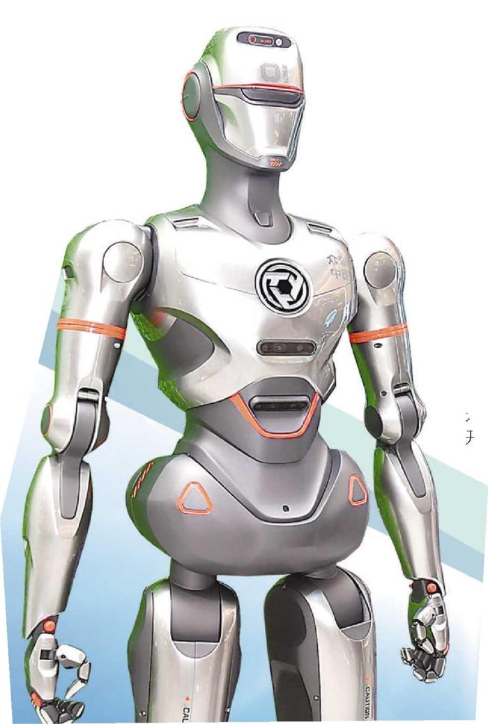 众擎人形机器人亮相包河区。本报记者 程兆 摄