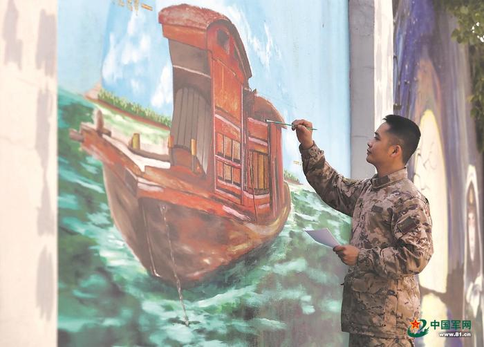 中士罗权虽然在骨干自荐会上落选,但始终保持奋进状态、主动作为。林文吉 摄