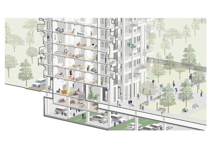 (图:“The Reproduction of Longnan Garden Social Housing Estate”)