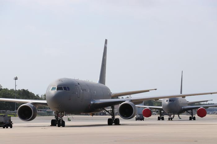(资料图)美国空军波音KC-46A“飞马座”空中加油机