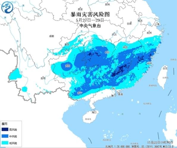 南方今年来最强降雨过程即将上线 湖南福建等7省区警惕暴雨致灾