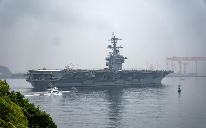 《星条旗报》:“华盛顿”号航母10日悄悄离开日本横须贺