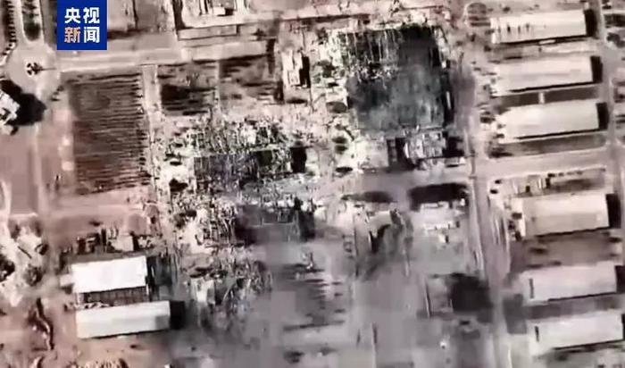 △当地时间21日,以军公布伊斯法罕一处离心机生产设施遇袭后的画面