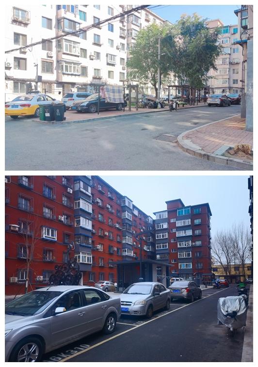 长安小区改造前后对比图。沈阳市房产局供图