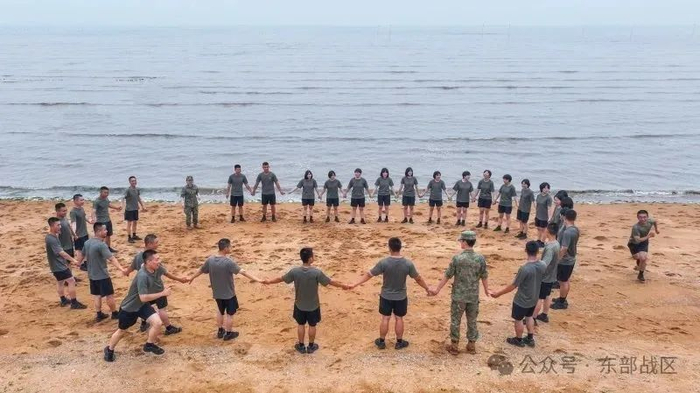 ▲心理团辅游戏。