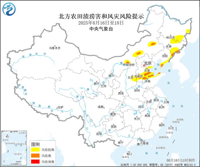 农业农村部、中国气象局联合发布北方农田渍涝害和风灾风险提示