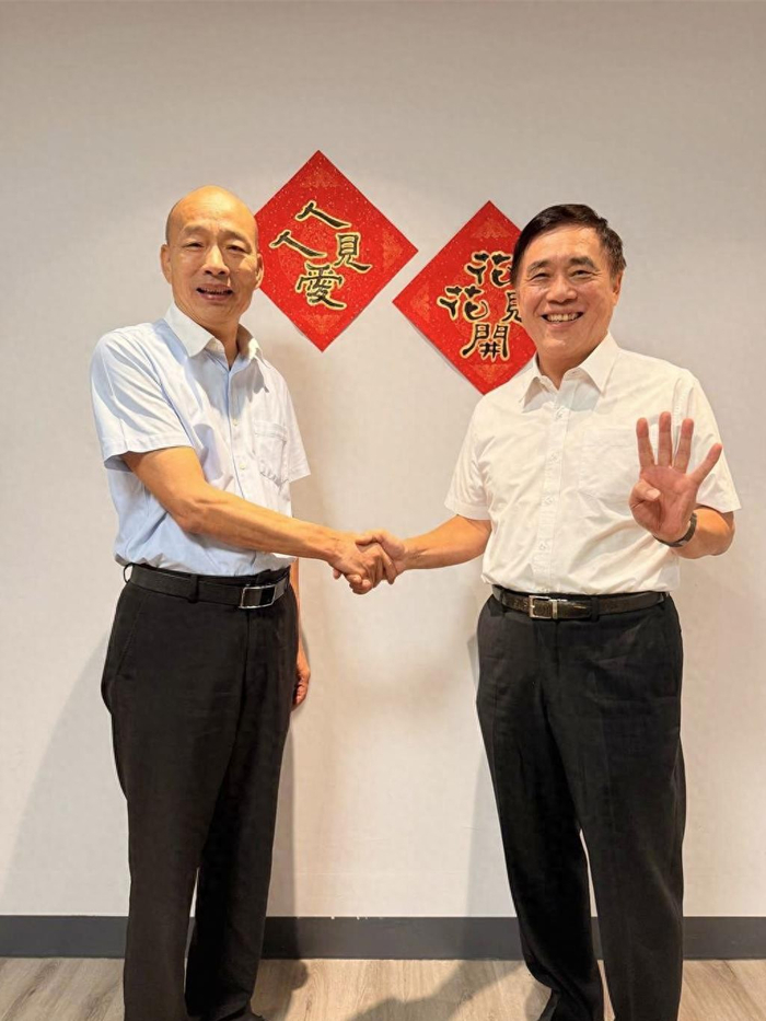郝龙斌赴云林寻求支持,韩国瑜:祝福心想事成