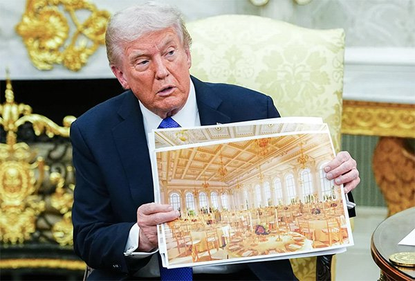 从2亿到3亿、从拆一部分到全拆，特朗普的白宫宴会厅越来越大却无人能阻止
