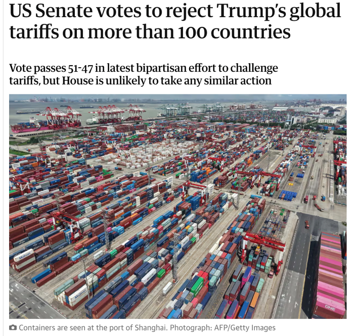 北美观察丨一周三连投 美参院围堵白宫关税政策