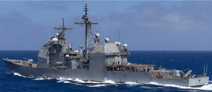 外媒:美委局势持续紧张之际,美军又一艘巡洋舰抵达加勒比海地区