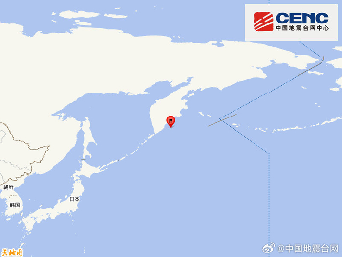 堪察加东岸远海发生5.9级地震,震源深度20千米