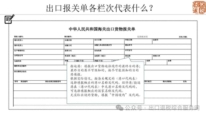 出口报关单各栏次代表什么？图解在手，轻松搞懂！