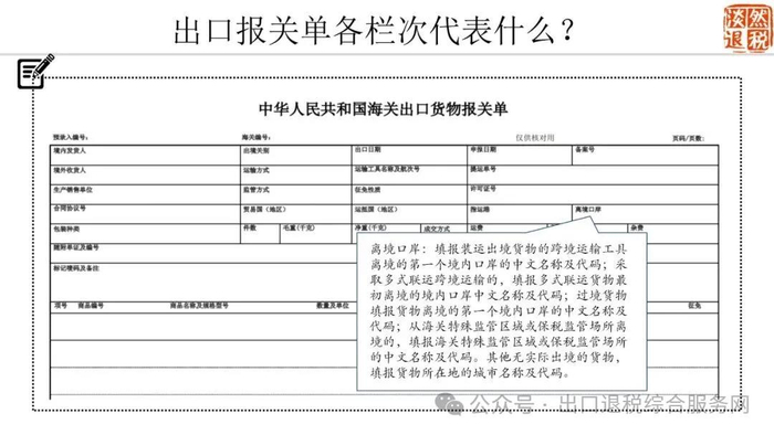 出口报关单各栏次代表什么？图解在手，轻松搞懂！