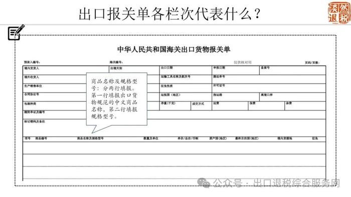 出口报关单各栏次代表什么？图解在手，轻松搞懂！