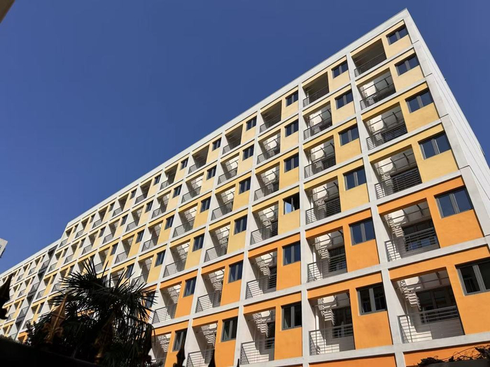 改造后的漕溪三村。澎湃新闻记者李佳蔚 图