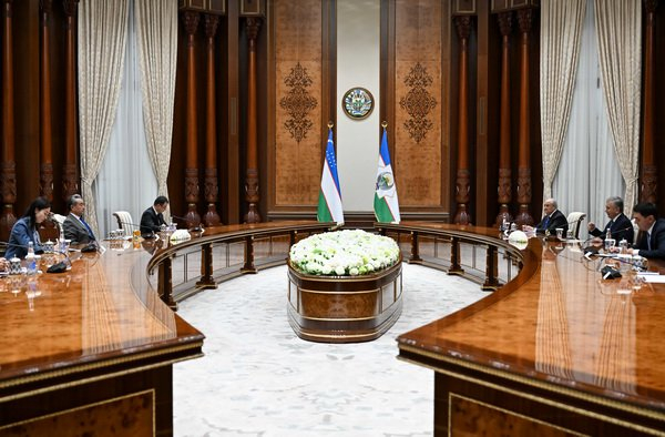 乌兹别克斯坦总统米尔济约耶夫会见王毅