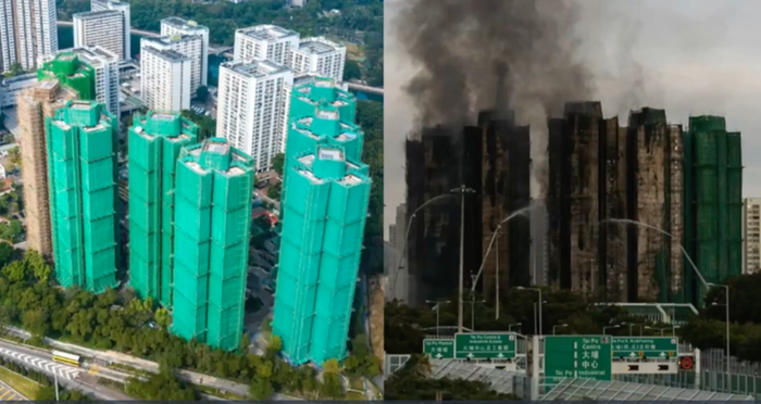 已有75人遇难!火灾前中后,香港宏福苑小区照片对比令人揪心……五级大火的五个谜团,应当被解答
