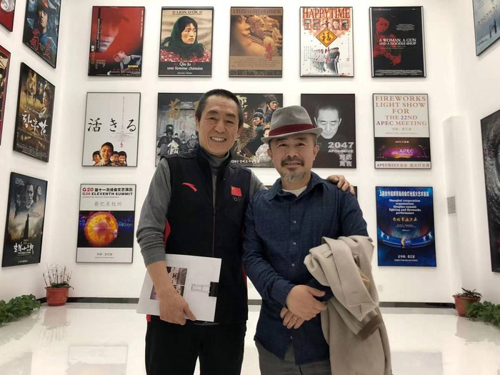 陈宇与张艺谋合照 受访者供图