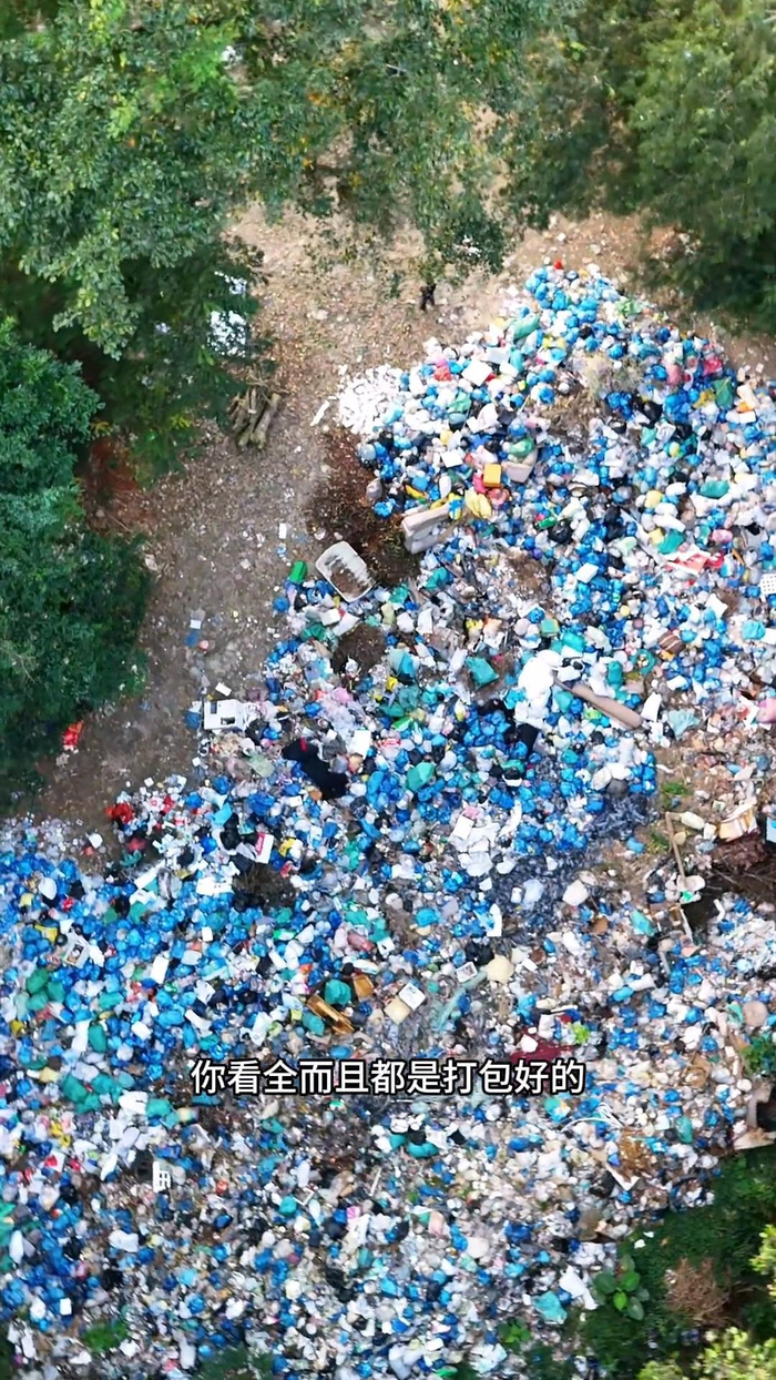 云南景洪一乡镇树林里堆放有大量垃圾？镇政府：正在清理