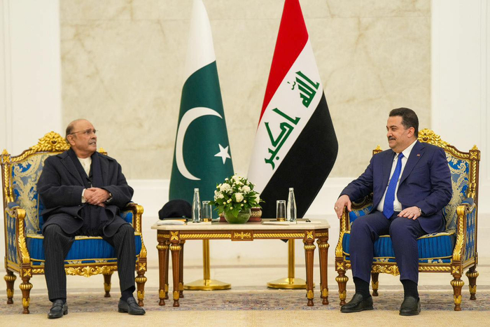伊拉克总理会见巴基斯坦总统 共议合作与地区稳定