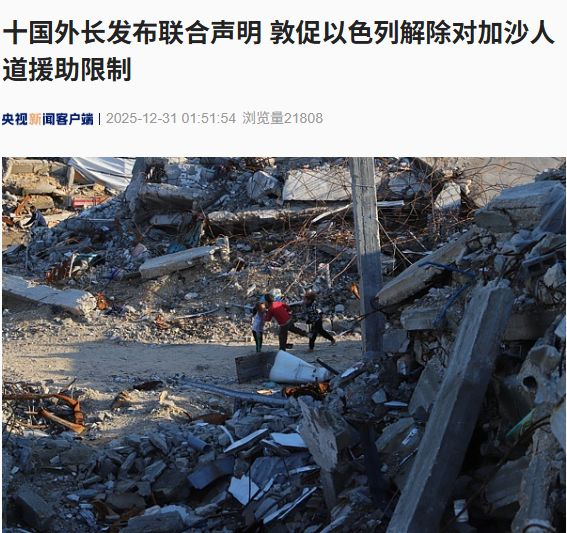 法国、英国、加拿大、丹麦、芬兰等十国外长发布联合声明