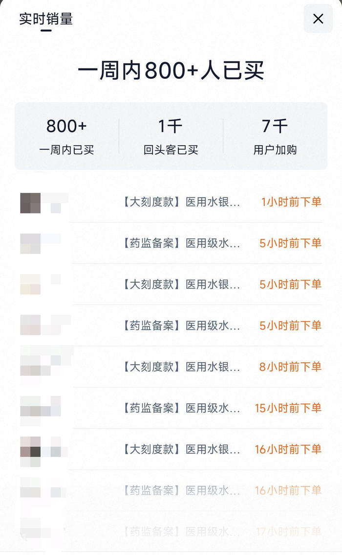 水银体温计“禁产令”今起正式生效，多家药店表示“禁产不等于禁售”，有网店一天卖出超300支