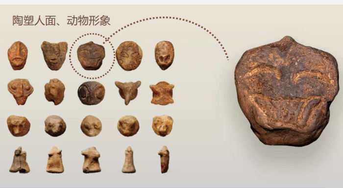 河南裴李岗发现7500前的人面獠牙陶塑