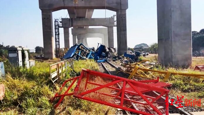 泰国高铁施工起重机砸中行驶火车，致22死70伤！该路段工程进度已达99.45%