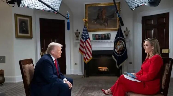 ▲特朗普在接受美国一档电视节目采访时承认在委内瑞拉使用声波武器