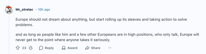 欧洲没有美国能自卫是“做梦”,北约秘书长言论引发强烈反弹
