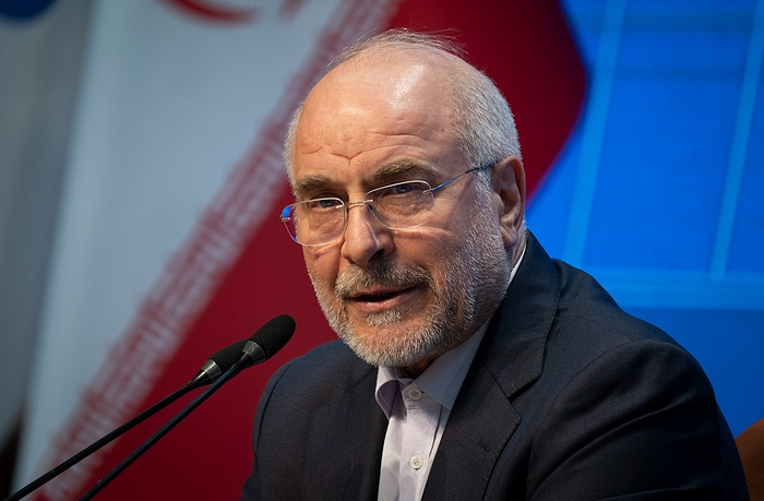 △伊朗议会议长卡利巴夫（资料图）