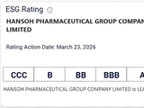 翰森制药获评MSCI ESG AAA评级