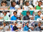 回顾纳达尔法网12冠咬奖杯瞬间