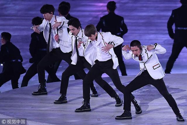 2018年2月25日,韩国,2018平昌冬奥会闭幕式,exo,李彩琳等韩国当红歌星