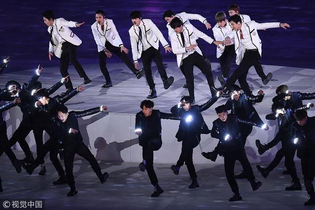 2018年2月25日,韩国,2018平昌冬奥会闭幕式,exo,李彩琳等韩国当红歌星