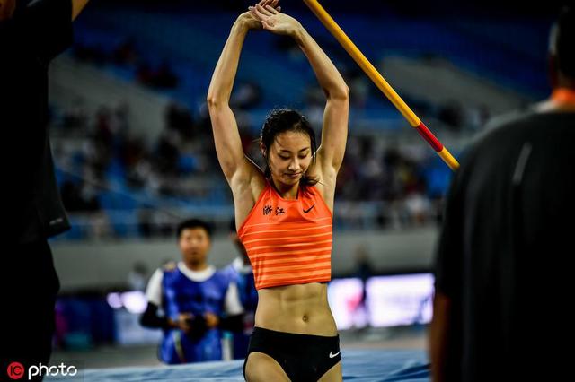 2019年8月3日,辽宁沈阳,2019世界田径锦标赛选拔赛女子撑杆跳