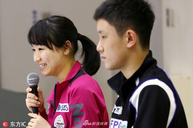 日本乒乓锦标赛张本智和伊藤美诚宣誓