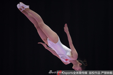 亚运会蹦床女子资格赛刘灵玲出战