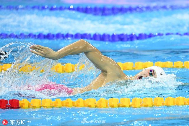 2018杭州短池游泳世锦赛男子4x200米自由泳接力预赛,孙杨领衔中国队出