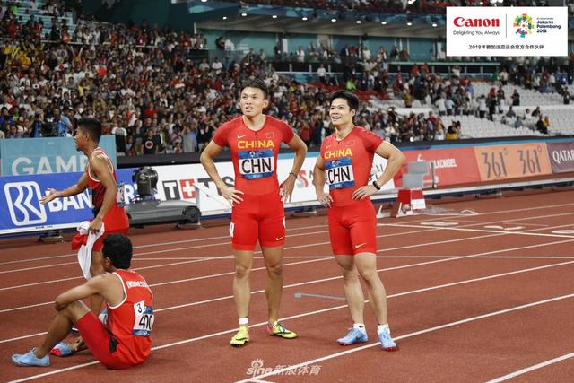 2018年雅加达亚运会结束了田径大项男女4乘100米决赛争夺,中国男队以