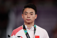 亚运双杠邹敬园肖若腾包揽金银