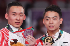 亚运双杠邹敬园肖若腾包揽金银