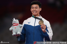 亚运男子单杠孙炜肖若腾获银铜