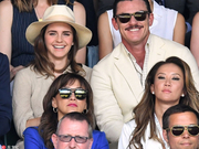 李玟观战温网男单决赛