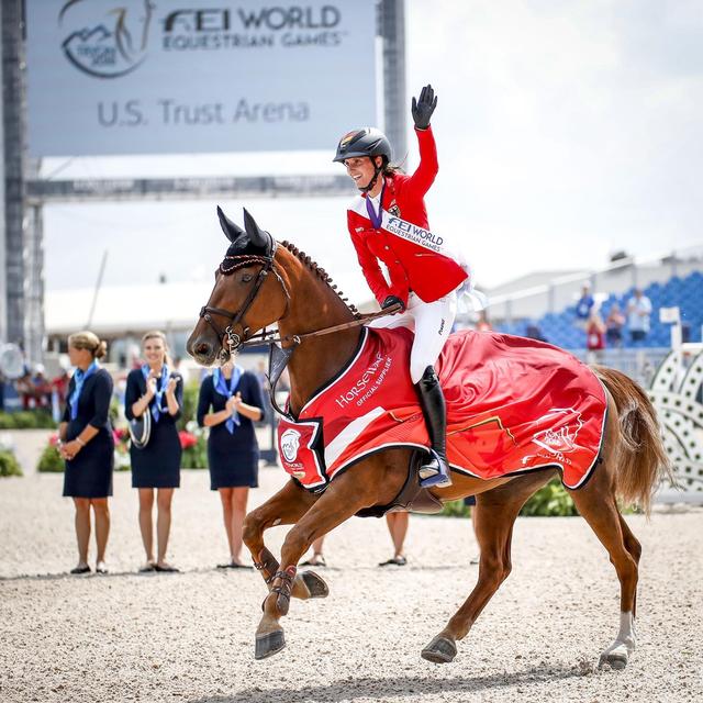 德国骑手blum成为世界马术运动会场地障碍赛首位登顶的女骑手