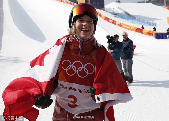 当地时间2月20日,2018平昌冬奥会自由式滑雪女子u型池决赛,加拿大