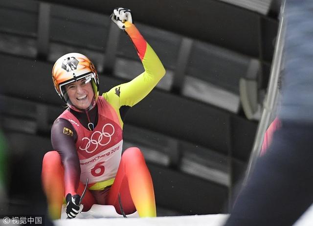 2月13日晚,平昌冬奥会雪橇女子单人决赛,德国选手盖森贝格获得金牌,另