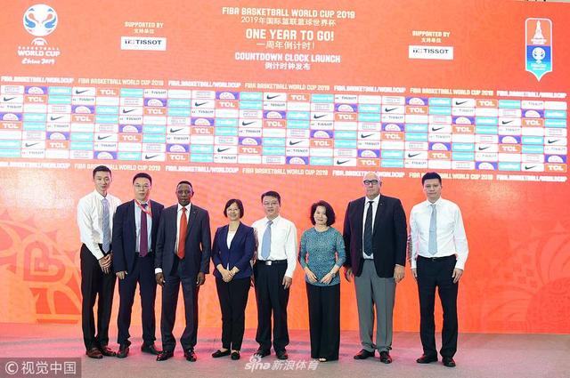 2018年9月1日，上海市，2019篮球世界杯前瞻，倒计时一周年启动。 刘炜