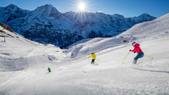 来少女峰滑雪！